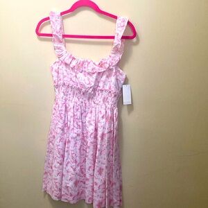 Ralph Lauren girls pink flowered dress.